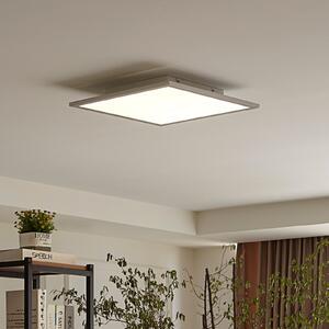 Lindby Panou LED Livel, 4000K, 40 cm x cm, argintiu, metal, Metalic, Bucătărie, Aluminiu, Modern