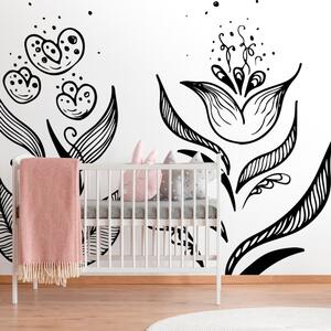Tapet ornamente populare delicate