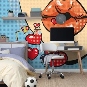 Tapet sărut pop art dulce