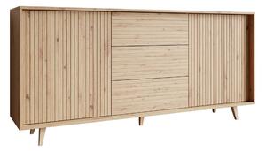 Comodă Comfivo Romtori 101Stejar artizan, Cu sertare și uși, 84x180x40cm