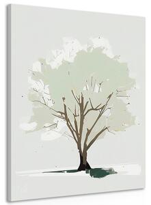Tablou copac cu atingere de minimalism