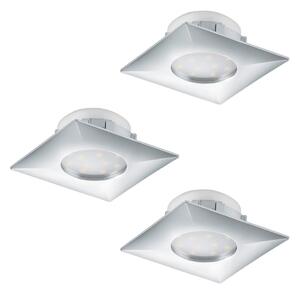 Eglo 95802 - Set 3x spoturi LED încastrate PINEDA LED/6W/230V