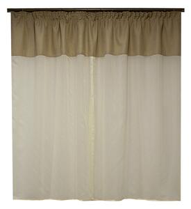 Perdea Velaria in ivoire si tafta bej, 180x145 cm