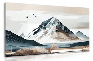 Tablou munți pitorești în stil scandinav