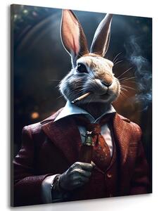 Tablou animal gangster iepure