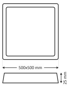 Plafonieră LED 40W/230V 3000/4000/6500K 50x50 cm alb