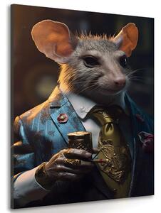 Tablou animal gangster șobolan