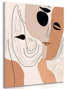 Tablou forme abstracte ale feței
