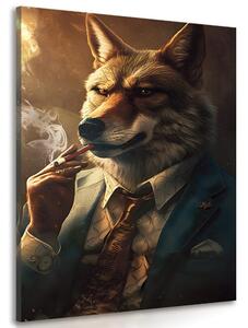 Tablou animal gangster lupul