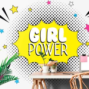Tapet cu inscripție pop art - GIRL POWER