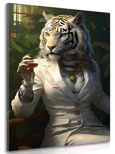 Tablou animal gangster tigroaică