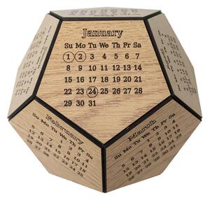Calendar 3D din lemn