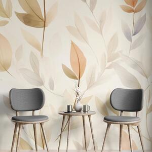 Tapet frunze delicate minimaliste