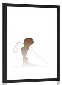 Poster cu passepartout secretul corpului feminin