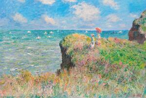 Poster Cliff Walk at Pourville, Claude Monet