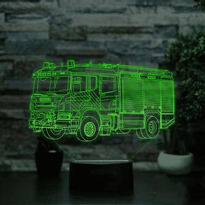 Lampă 3D - Mașina De Pompieri