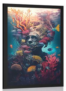 Poster scafandru suprarealist
