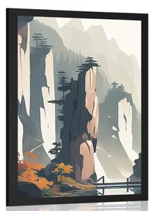 Poster Muntele Tianzi în China