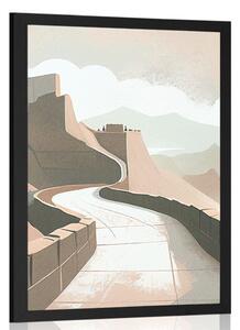 Poster faimosul marele zid Chinezesc