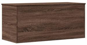 Cutie de depozitare, stejar maro, 100x42x46 cm, lemn prelucrat