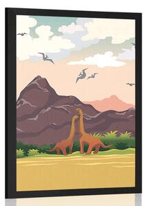 Poster pământul dinozaurilor