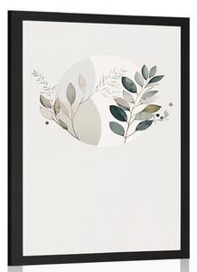 Poster plante boho în cerc