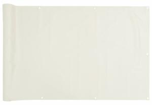 Paravan de grădină, alb, 300x75 cm, PVC