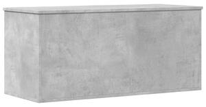 Cutie de depozitare, gri beton, 100x42x46 cm, lemn prelucrat