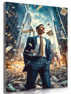 Tablou om de afaceri din Wall Street