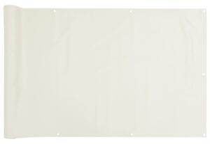 Paravan de grădină, alb, 400x75 cm, PVC