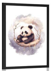 Poster panda visătoare