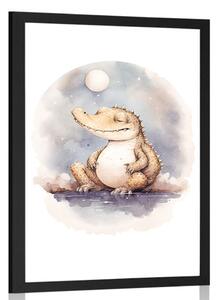 Poster crocodil visător