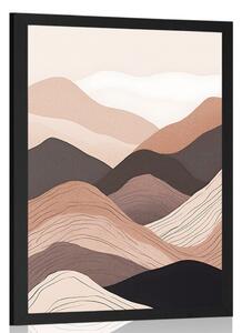 Poster forme abstracte de munte