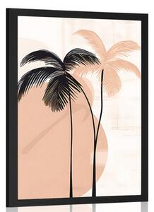 Poster forme abstracte botanice de palmier