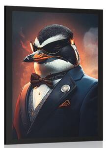 Poster gangster animal pinguin