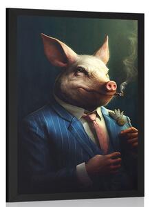 Poster gangster animal porc