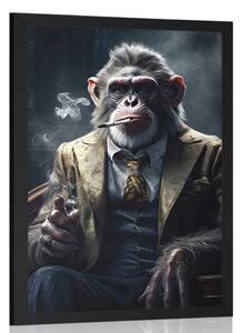 Poster gangster animal cimpanzeu