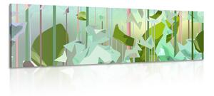 Tablou frunze abstracte din paradis