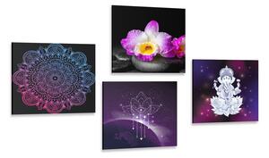 Set tablouri natura moartă Zen cu Buddha