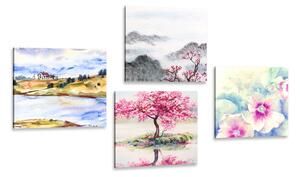 Set tablouri magia naturii pictate