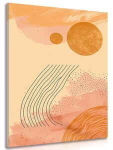 Tablou modele moderne peach Fuzz