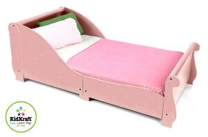KidKraft Pat pentru copii SLEIGH Roz 160x75 cm