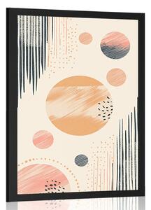 Poster cercuri elegante Peach Fuzz