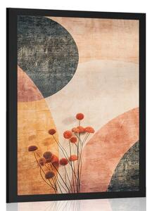 Poster modele cu floare Peach Fuzz