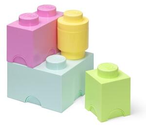 Cutii de depozitare pentru copii din plastic 4 buc. Box – LEGO®