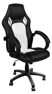 Scaun de joc Aga Racing MR2070 Negru - Alb