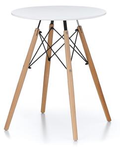 Masa de dining Aga 60 cm Alb