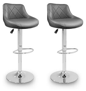 Aga 2x Scaun de bar Gri