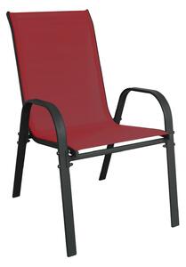 Linder Exclusiv Scaun de grădină STAPEL MC330885 Roșu închis