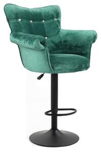 HR804CW scaun Catifea Verde cu Bază Neagră